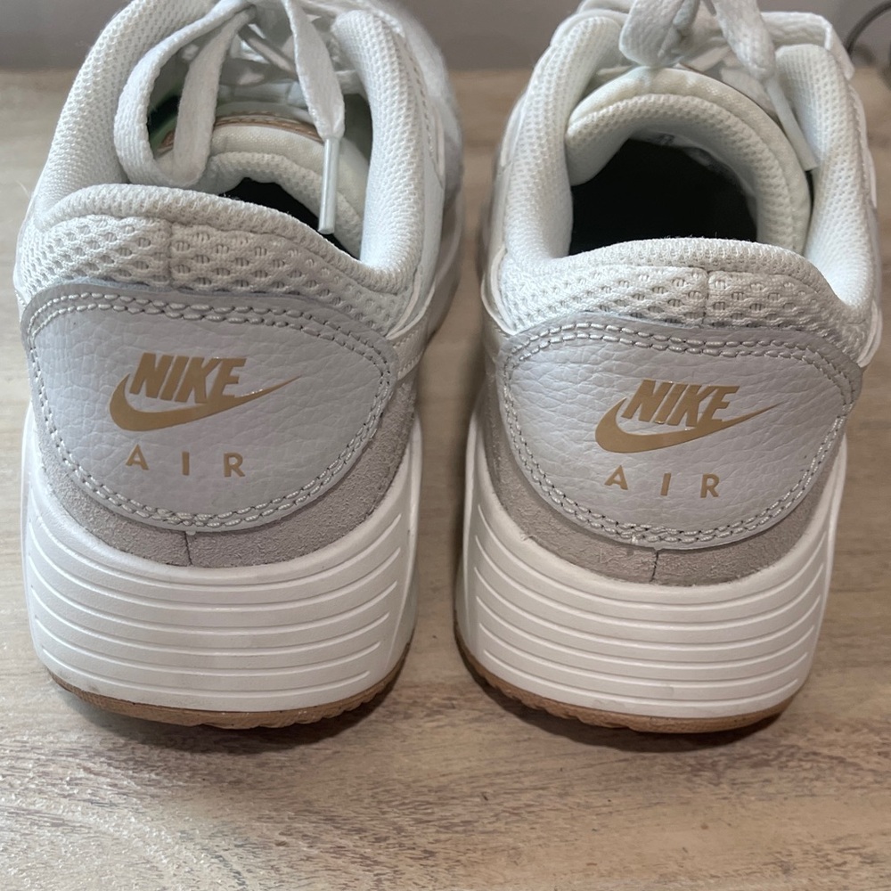 Nike Air Max SC White and Light Gray Sneakers - Picture 3 of 4
